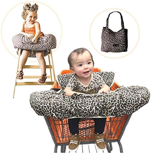 Shopping Cart Cover for Babies- Baby High Chair Cover Restaurant- Shopping Cart Covers for Baby Girl- Grocery Cart Cover for Baby- 7 in 1 Fold & Carry Compact Baby Shopping Cart Cover w/Phone Pocket