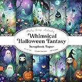 Photo Gallery whimsical halloween fantasy scrapbook paper: ghosts, pumpkins & spooky night garden, double sided craft paper for gift wrapping, great for craft ... mixed media art, collage and origami paper Photo Gallery whimsical halloween fantasy scrapbook paper: ghosts, pumpkins & spooky night garden, double sided craft paper for gift wrapping, great for craft ... mixed media art, collage and origami paper
