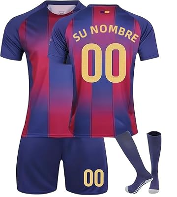 Camiseta fútbol Niño y Adulto Personalizadas 2024/2025 Conjunto equipación Fútbol Hombres Casa/Visitante DIY Personalizadas Nombre y Número, El Regalo de fútbol | Ya disponible en tu tienda friki favorita! En mundofriki.es!