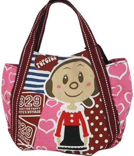 Amazon エコバッグ トート型 ポパイ Popeye オリーブ Olive 446 オリーブピンク サイズ ｉテリア トートバッグ