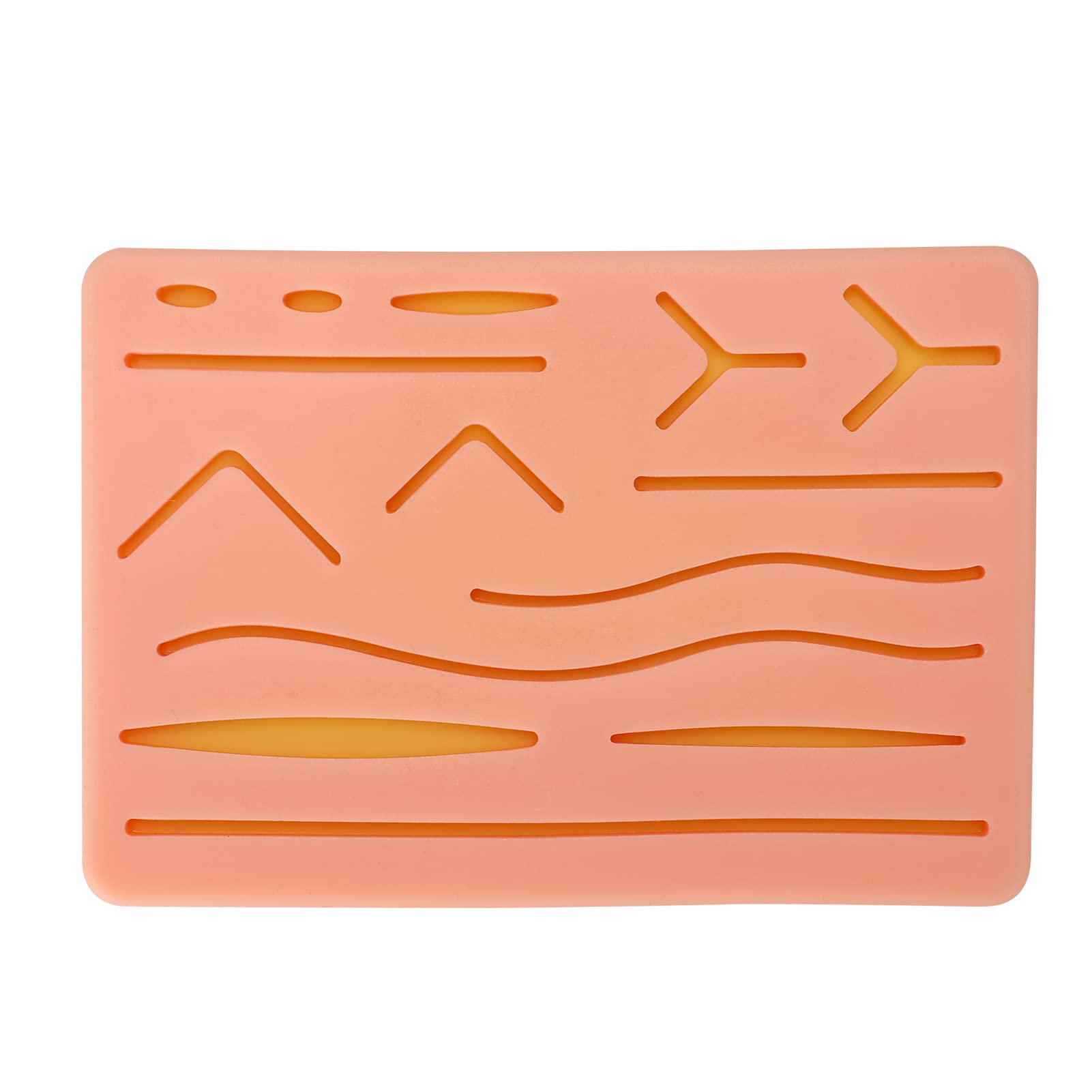 GoolRC Silicone Practice Pad Surgicals Suture Exercise Training Kit for Dermatologist Students