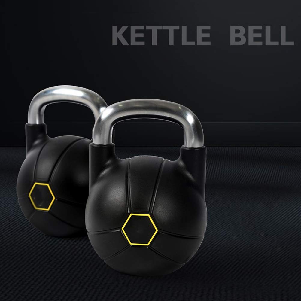 Kettlebell AGYH Acciaio Nero, Attrezzatura per L'allenamento della Forza Domestica, Pesi per Esercizi Push-up ， 8 kg / 12 kg / 16 kg / 20 kg / 24 kg (Size : 16kg/35.2lb)