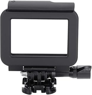 Frame Mount Housing Case Border Housing Case Protective Frame Mount for Gopro 5 6 Action Cameras Protective Case with Quick Release Buckle, Thumb Screw and Lens Cap
