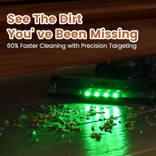 VersLife Accustofzuiger, draadloze stofzuiger met zelfstaande, lichte accustofzuiger, vrijstaand, ideaal voor harde vloeren, dierenharen - Afbeelding 4