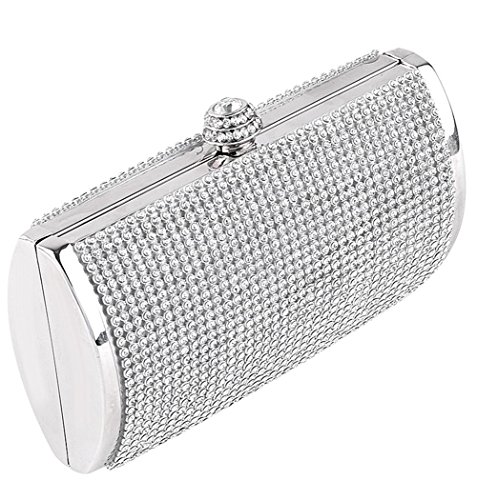 clorislove - Cartera de mano de Material Sintético para mujer Multicolor plata