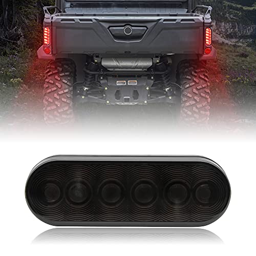 SAUTVS 1PCS UTV Smoked Black LED Tail Light for Can Am Defender, Black Taillight Assembly for Can-Am Defender/Defender MAX HD5 HD7 HD8 HD9 HD10 2016-2025 Accessories (1PCS, Replace #710004257)