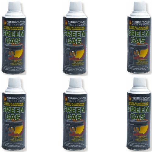 Airsoft 8oz Green Gas - 6 Pack