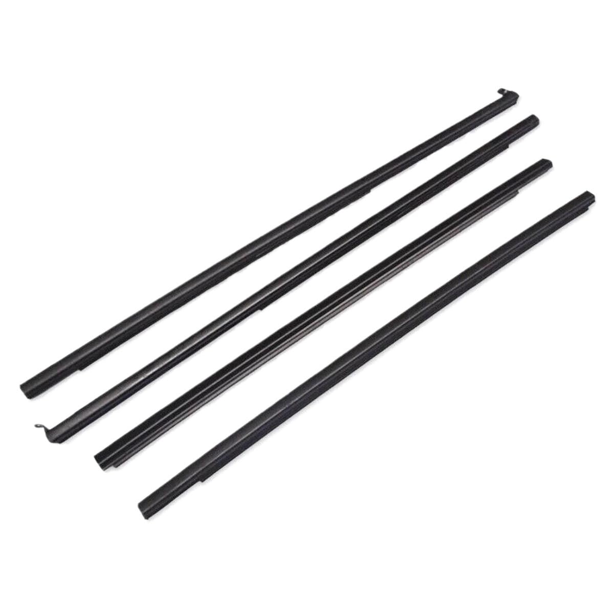 Mashrgx One Color 4Pcs Car Outer Door Windows Rubber Weatherstrip For Mitsubishi For Montero/Pajero 3Th 4Th V73 V74 V75 V76 V77 V78 V93-V98 2001-2016 Automotive Window Door Seals