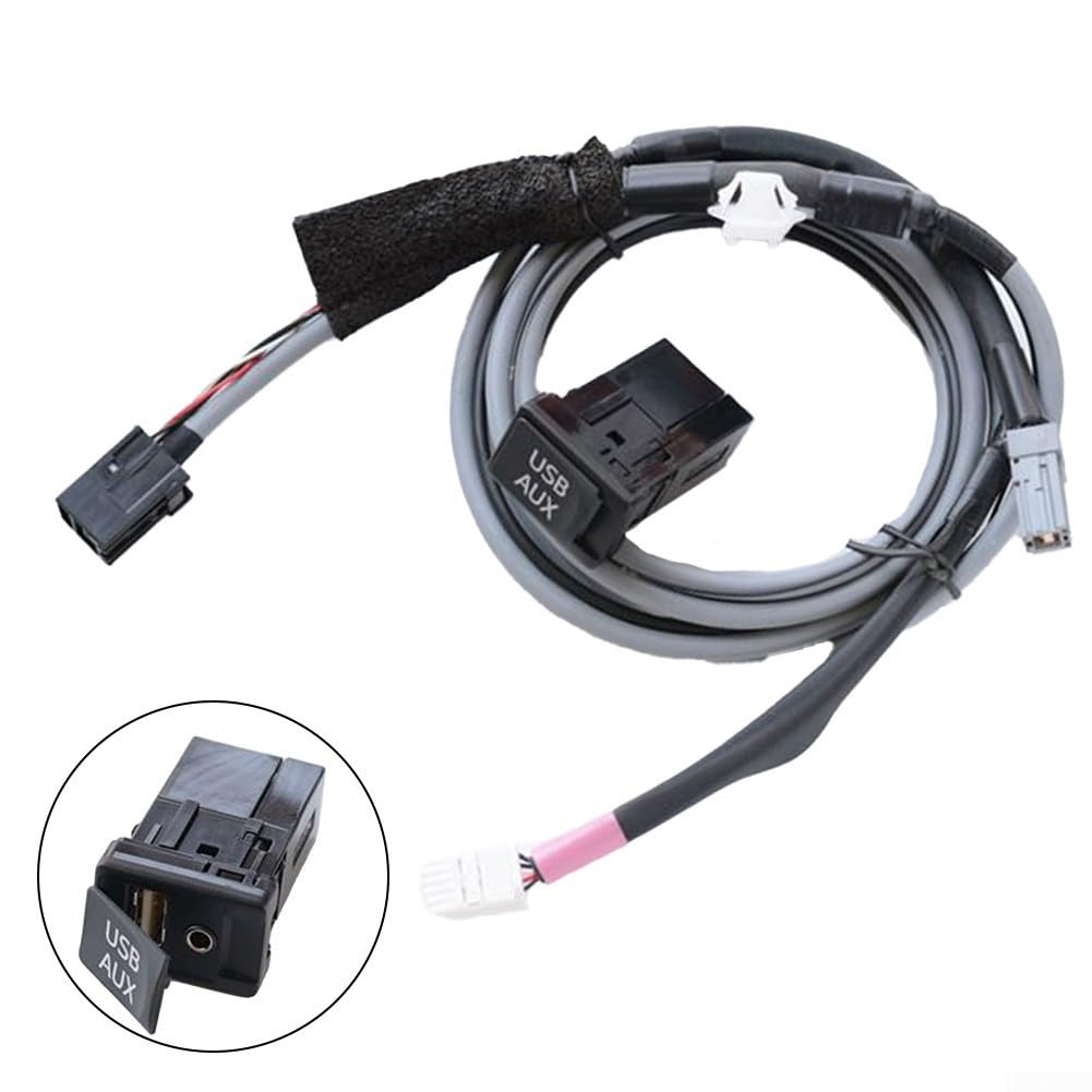 USB AUX Interface Adapter Kabel für Toyota 2014-2017, RAV4 2013-2017, Corolla 2017, Highlander 2016-2017, 2015-2017, ABS Schwarz OEM 86190-0R010 86190-06030 In