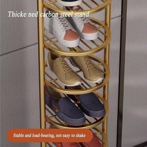Étagère à chaussures en métal compacte pour libérer les petits placards