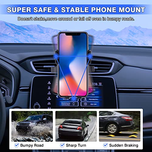 Karltys Compatible With Cell Phone Holder Honda Crv 2017-2022 Cr-V Accessories Car Mobile Phone Holder Air Vent Mount For All 4-8Inch Phones Hands Free Thick Case Friendly Fully Adjustable Stand #TOP2