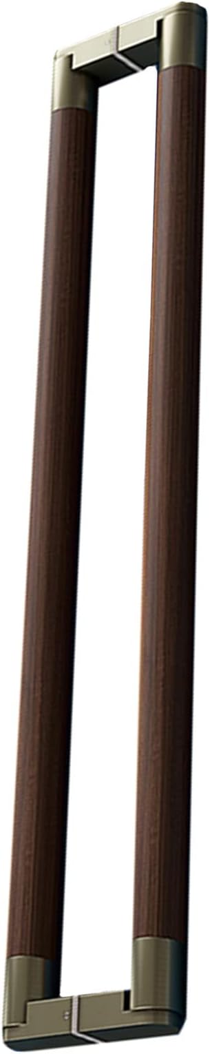 Double Sided Log Front Door Handle, Vintage Patio Push Pull Door Handle, for Barn Doors, Garage Doors, Wooden Door, Glass Door (Color : Brown, Size : 40cm(15.7in))