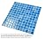 Tenedos Blue Recycled Glass Mosaic Tile Square 7/8 Inch Pattern for Kitchen Backsplash, Swimming Pool Tile, Bathroom Wall, Accent Wall (Not Peel and Stick Tile) (Box of 10 Sheets, Capri Blue)