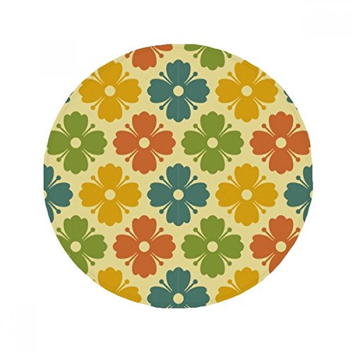 Tapis de sol rond antidérapant en polyester filé multicolore 60cm - 2