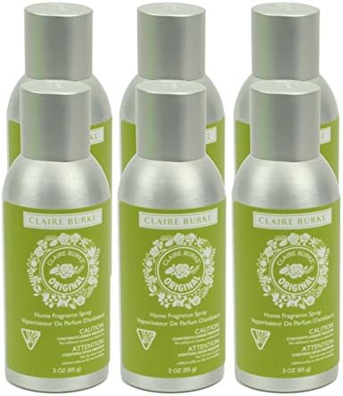 Claire Burke Original Home Fragrance Spray, 3 Ounces (Pack of 6)