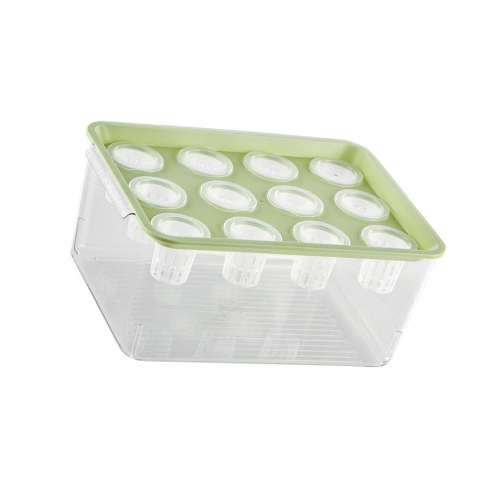 LUCKGONI Translucent Hydroponic Planter Grower Box Container With Lid For Indoor Gardening And Plant Vegetable