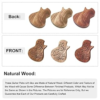 SUPERDANT Support de Boîte de Sélection de Guitare en Bois Je t’aime Conteneur en Bois Étui de Sélection de Forme de… - Les Beatles, Paul McCartney, John Lennon, RIngo Starr, George Harrison SUPERDANT Support de Boîte de Sélection de Guitare en Bois Je t'aime Conteneur en Bois Étui de Sélection de Forme de… – Image 6