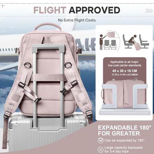 Image of Vacuum Travel Backpack with Pump for Women Men, Carry on Air Backpack for Flight Approved, Personal Item Luggage Backpacks Tiktok Backpacks - Purple
