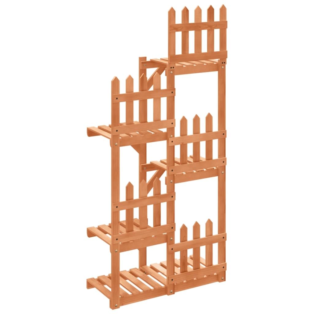 SYDE Supporto per fiori in legno di abete, 60 x 25 x 130 cm | Resistente, ampio spazio, decorativo, include fissaggio a parete
