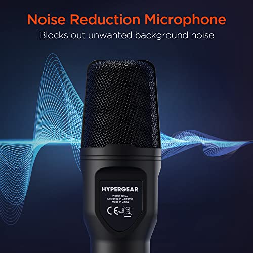 Hypergear Pro-Audio Condenser Microphone, Studio-Quality Voice And Audio Recorder For Gaming, Streaming, Podcasting, Music Recording, Youtube, Windows, Macos & Linux & More [Plug & Play Set Up] 15592 #TOP4