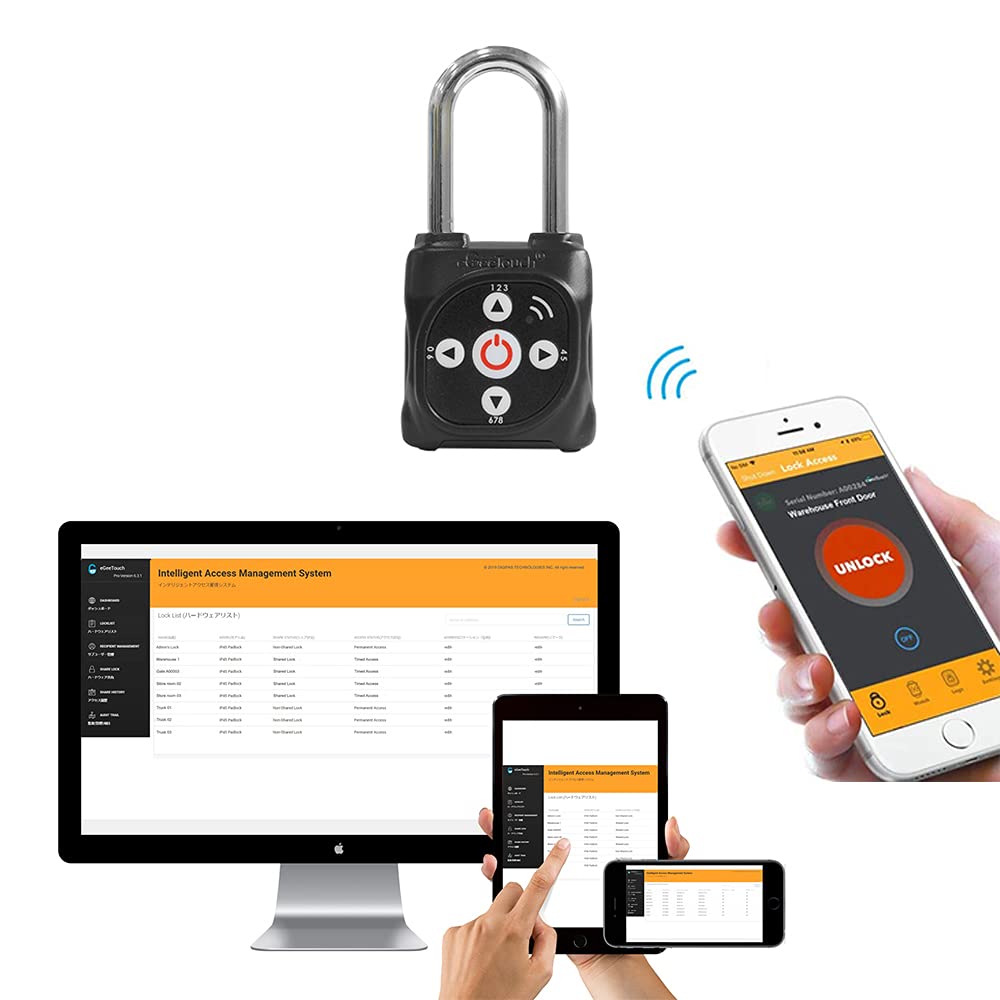 Cadenas Smart Lockout avec NFC et code directionnel (noir)