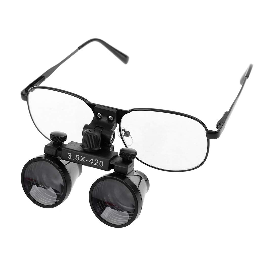 2.5X 3.5X Binoculaire Chirurgie Loupe Dentaire Loupe Chirurgicale Médicale w Lunettes