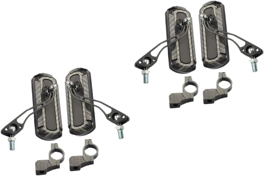 UPKOCH 1 Pair Texture Rear View Mirror for Mountain Bikes Lightweight Scratch Resistant Rotating View Fast Installation Durable Design Cycling Accessory for Enhanced Visibility