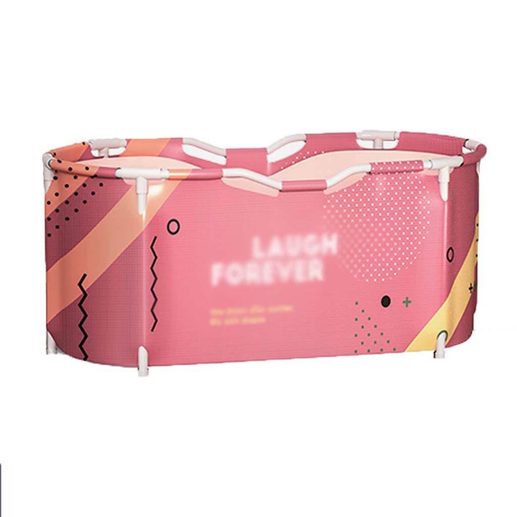 BaiBnn Large Foldable Soaking Bathing Tub Portable for Adults, Freestanding Hot Bath Tub, for two persons,Style-1,120 * 60 * 60cm