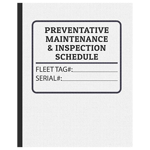 Comprehensive Maintenance Schedule for Equipment