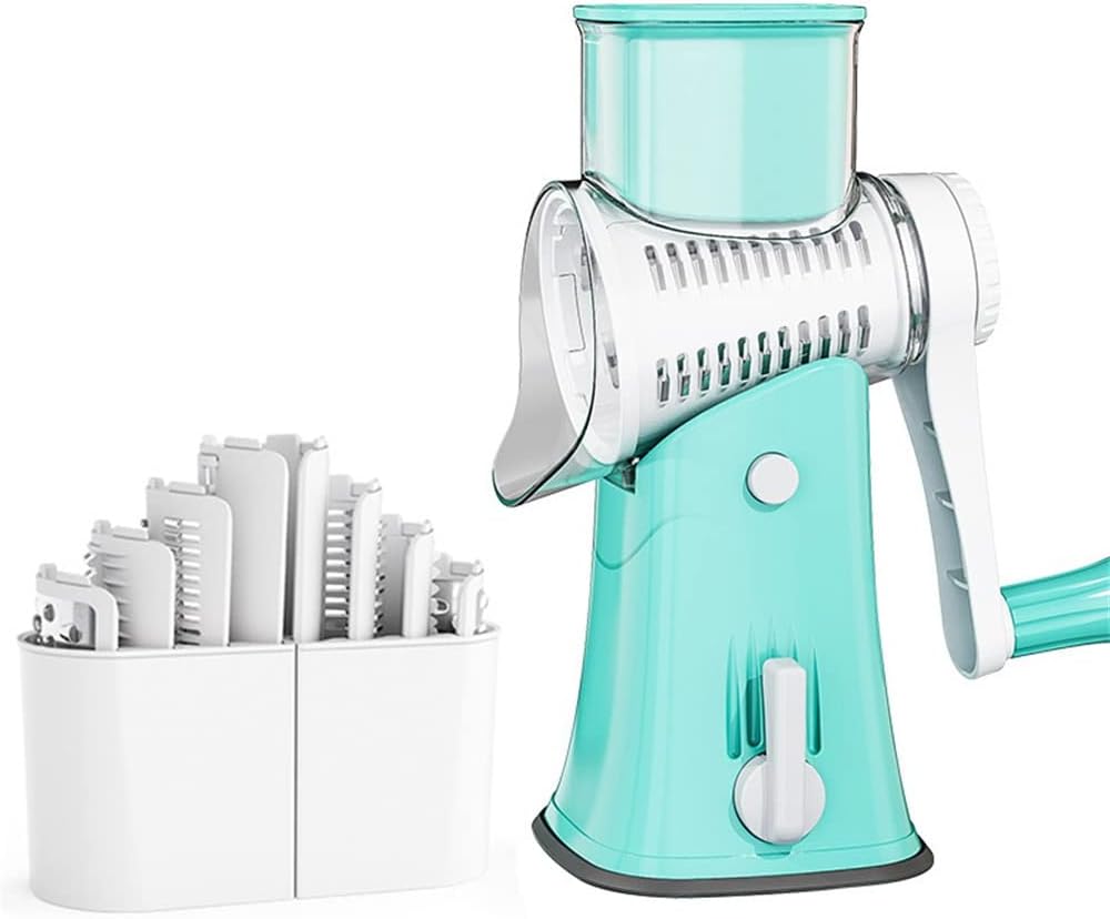 Kitchen accessories stainless steel vegetable cutter multi-function slicer fruit potato slice hand planer shredder tool(Blue)