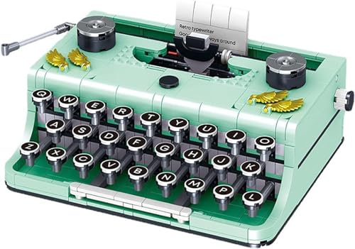 Máquina De Escribir Retro De 820 Piezas, Modelo De Máquina De Escribir Retro Vintage, Decoración Retro, Diseño De Caja Artesanal, Operación Manual, Fácil Almacenamiento Y Almacenamiento, El Mejor Rega