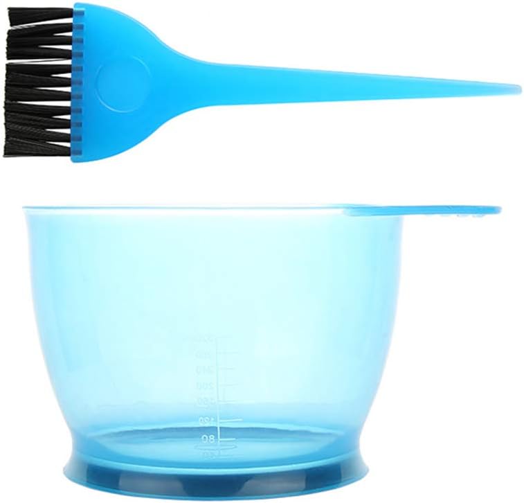 discountstore145 Hairdressing Hair Coloring Dyeing Color Mixing Bowl Comb Brush Tint Tools Set for DIY Salon Hair Coloring Bleaching Hair Dryers Hair Dye Tools Blue : Beauty & Personal Care