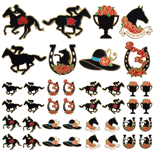 Image of Yinkin 32 Pcs Enamel Pins Bulk Lapel Pin Alloy Brooches Pins Backpack Badges Brooch for Clothing Bag Hat Jacket Decor