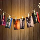 30 LED Photo Clips String Lights Indoor / Outdoor, Christmas Lights, USB Powered, 12 Ft, 30 LED Clips Lights, Warm white - for Hanging Photos Paintings Pictures Card and Memos