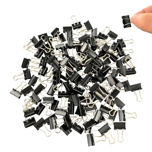 Ykimok 120Pcs Mini Binder Clips, 5/8 inch(15mm), Paper...