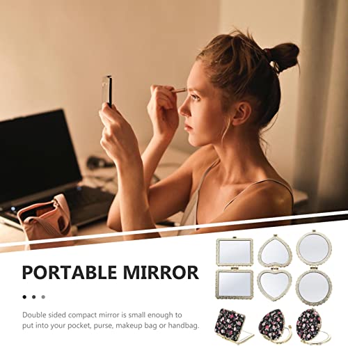 Miroir de maquillage double face compact pour éviter les bavures - 8
