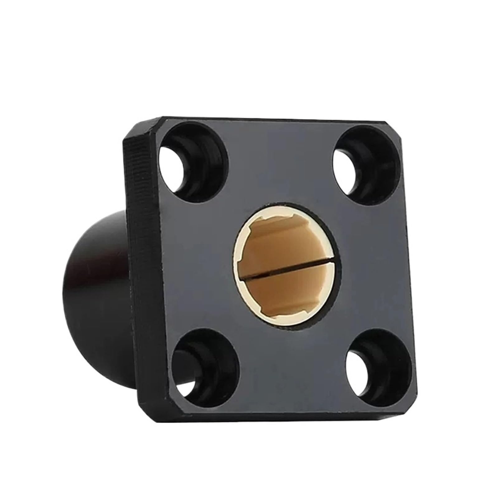 Rodamiento Lineal de Brida Cuadrada/Redonda de Aluminio de plástico de ingeniería LMK/LMF10/12/16/20UU (1 Unidad)(Round Flange LMF)