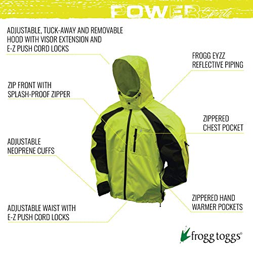 3 Frogg Toggs Men's Toadz Kikker II高視点反射防水レインジャケット 