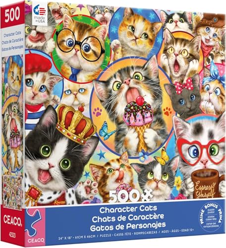 Ceaco - Character Cats - 500 Piece Jigsaw Puzzle by CEACO - Image 3