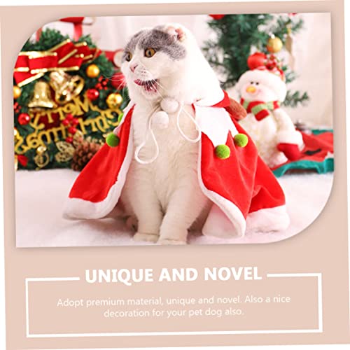 Mipcase 1 Conjunto De Ternos De Estilo De Vestuário Chifre Cães Capa De Resistência Frio Pet Festiva