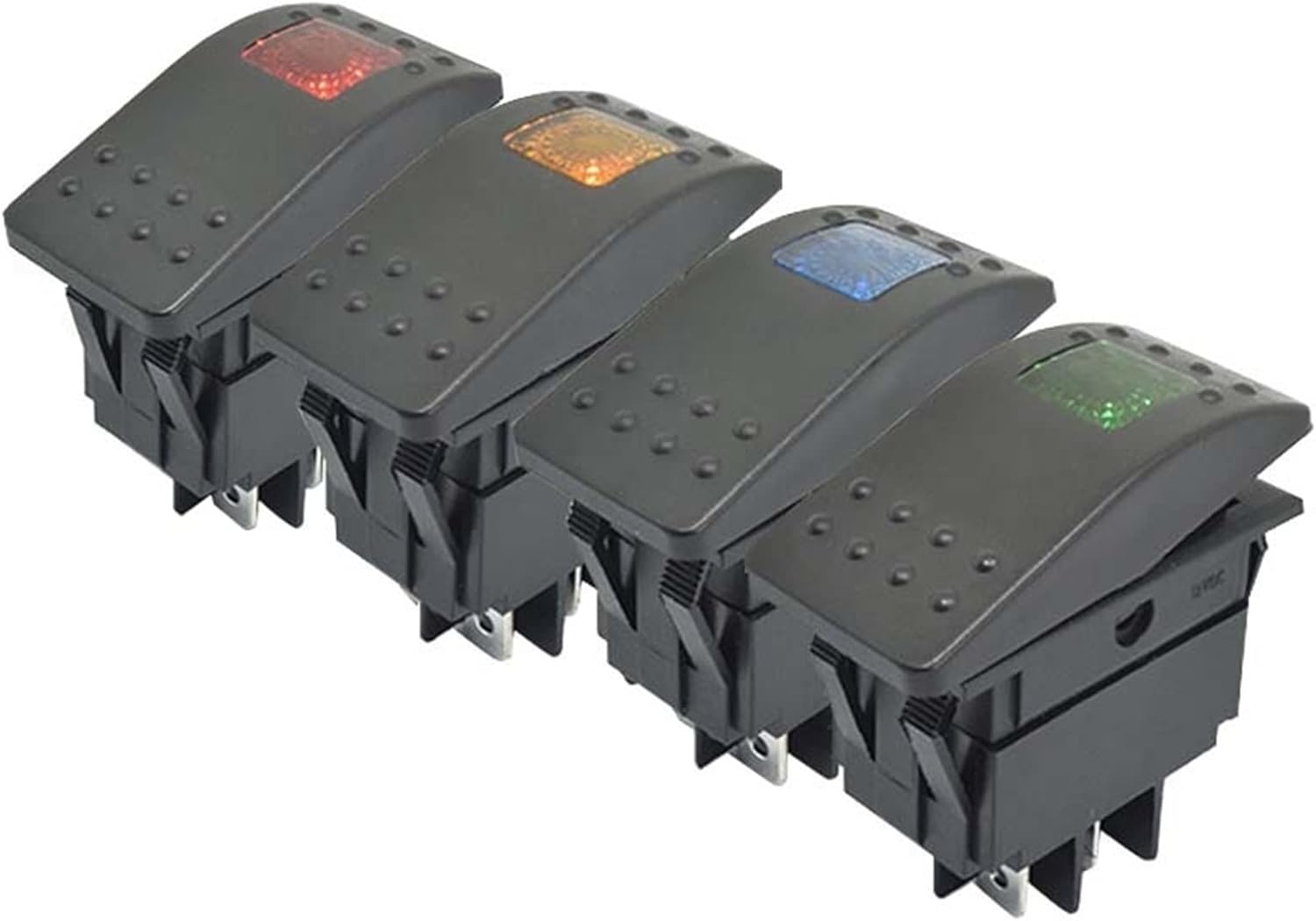 KANDUO Waterproof Bar Rocker Toggle Switch Car Boat Marine Rocker