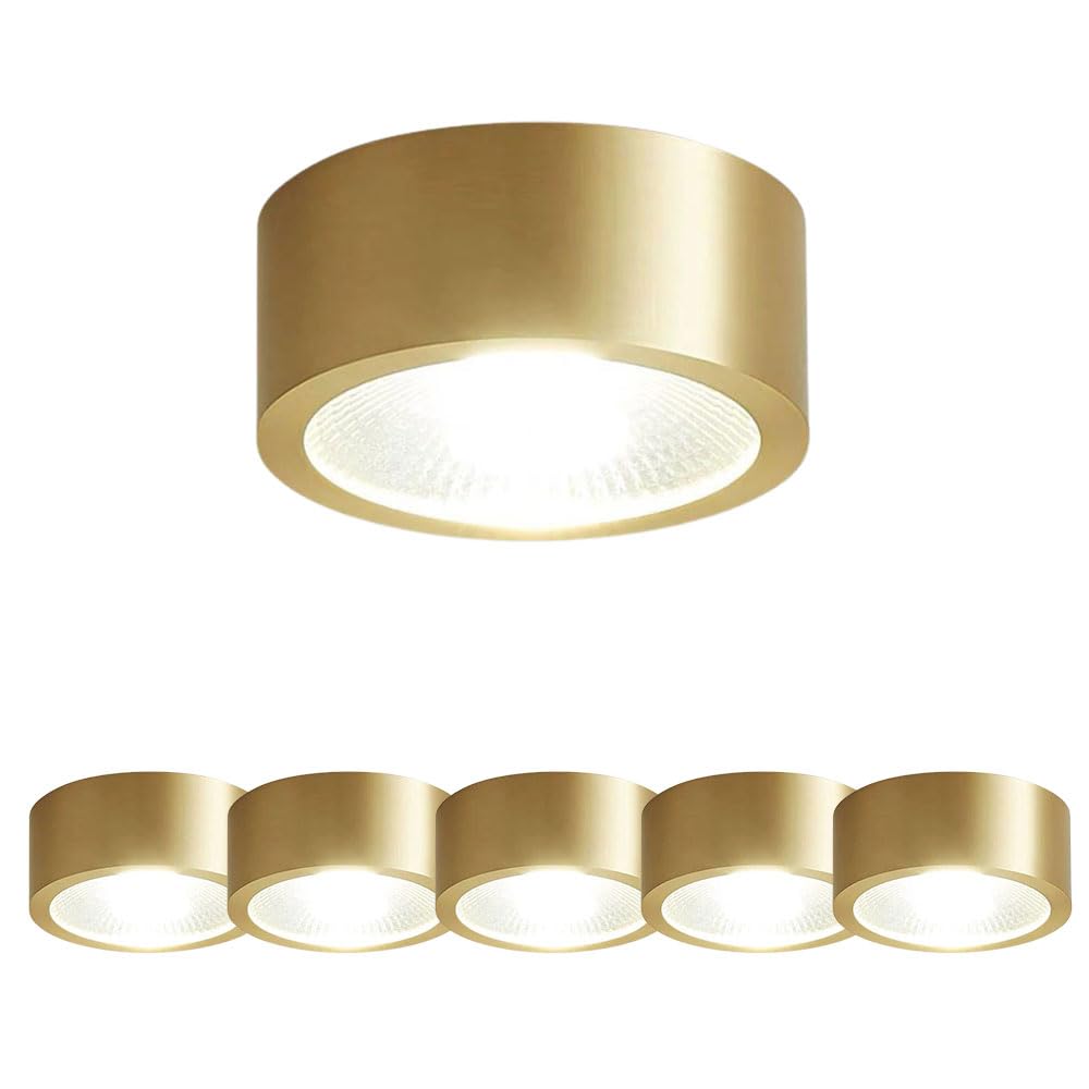Plafonnier à LED sans encastrement 7W lot de 6 spots montage saillie