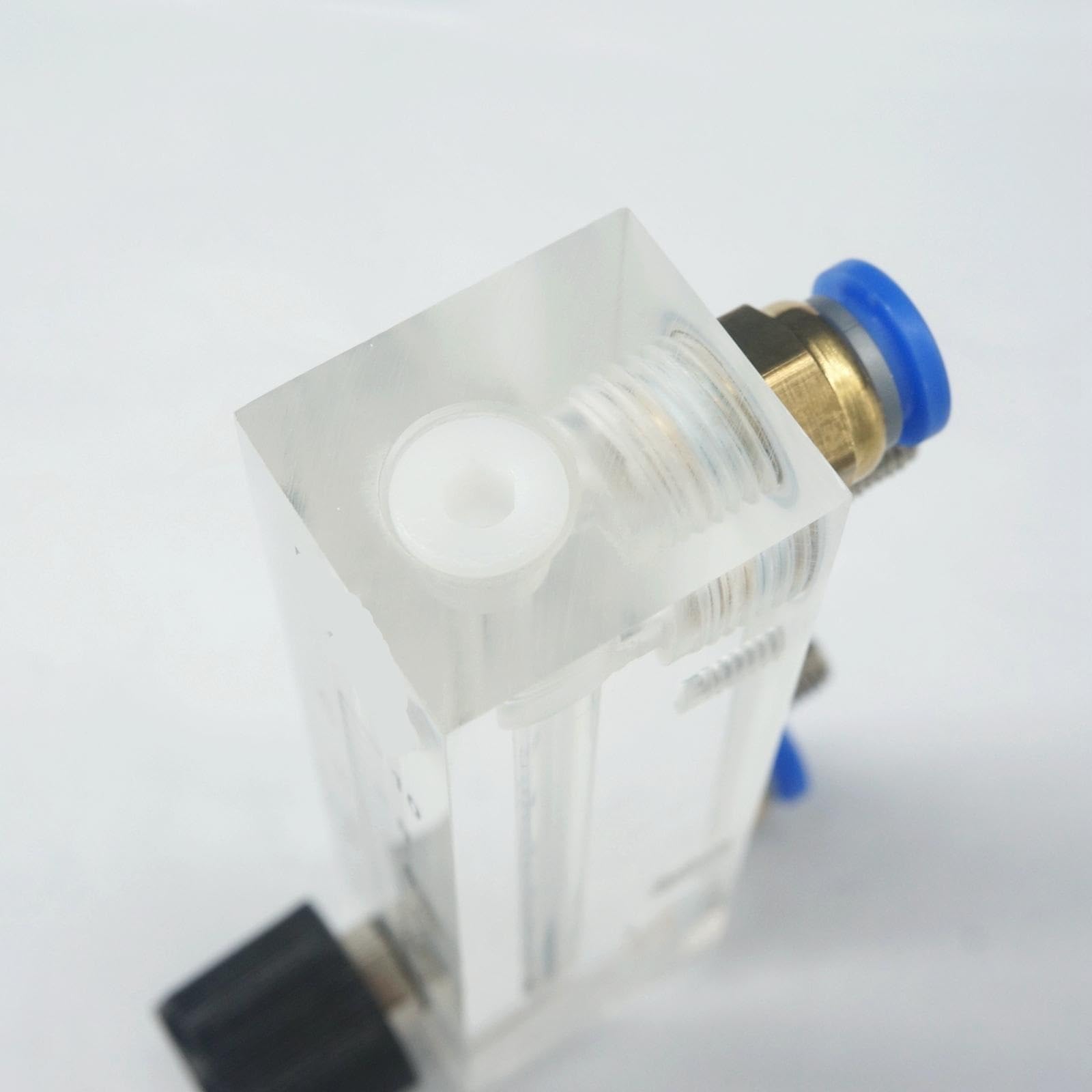Rotámetro de caudalímetro líquido de agua con Panel acrílico de LZM-6T de 1-10L/h con válvula de Control, tubo OD de 8mm