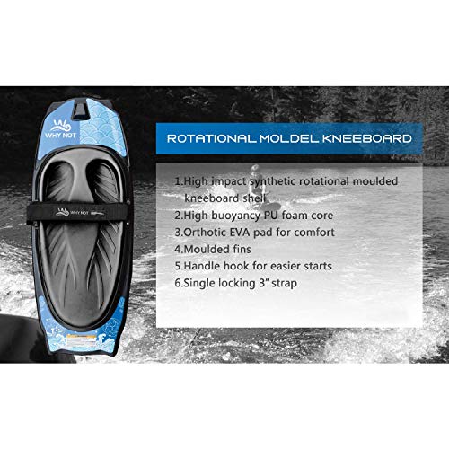 Neolife Water Sport Kneeboard with Hook for Boating, Waterboarding, Kneeling Boogie Boarding, Knee Surfing