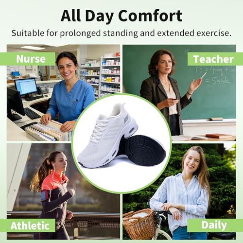 Image of AOV Women Arch Support Walking Shoes Orthotic Tennis Sneakers for Plantar Fasciitis Athletic Running Shoes