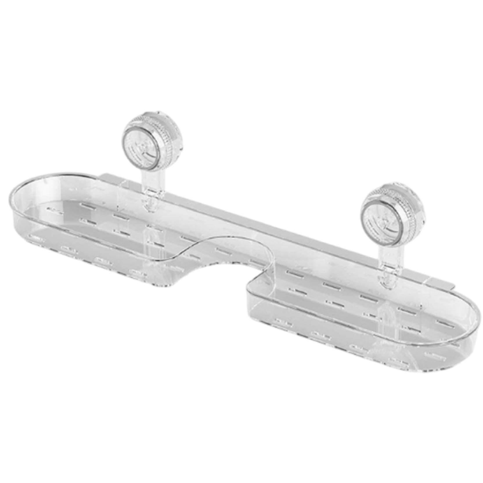 AwnsIMfreien Bathroom Sink Shelf over Faucet, Maximize Counter Space Suction Cup Shelf, Over the Sink Bathroom Organizer, Transparent ABS