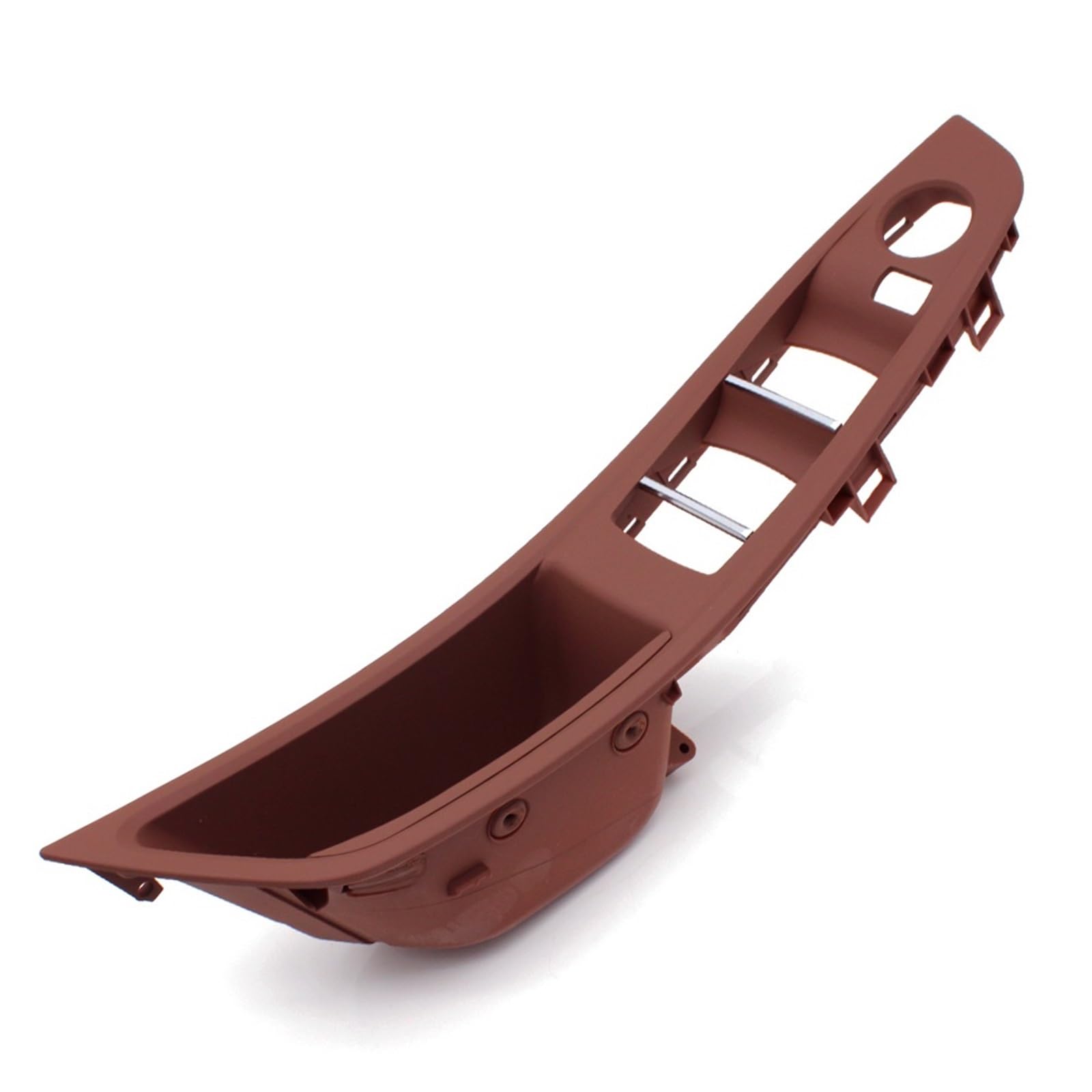 OEXRIGRU Car Interior Door Handles for BMW 5 Series F10 F11 F18 520 523 525 528 530 2010-2017 Car Interior Door Armrest Panel Handle(Model B Redbrown)