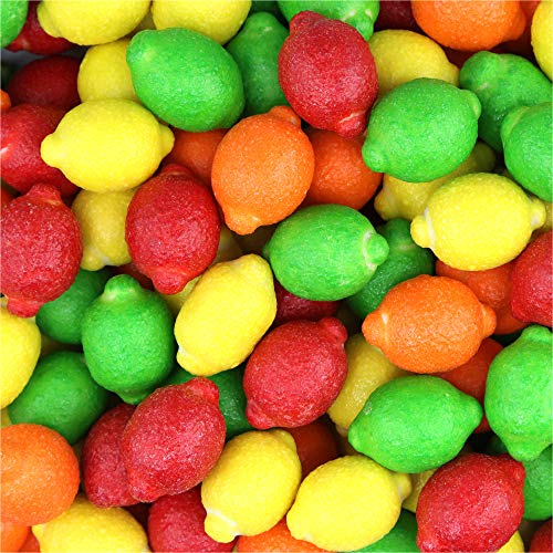 Gumballs for Gumball Machine - Seedling Gum Balls - Juicy Fruity Lemons Large Gumballs - 1 Inch Gumball Machine Refills - Fruit Shaped Bubble Gum Bulk 2 Lb