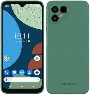 Fairphone 4 Dual-SIM 256GB ROM + 8GB RAM (GSM Only | No CDMA) Factory Unlocked 5G Smartphone (Green) - International Version
