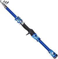 Vara de pesca telescópica para crianças, vara de pesca telescópica de 165cm para crianças de 5 a 12 anos, vara de pesca para viagens em água salgada